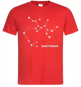 Мужская футболка Sagittarius stars Красный фото