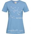 Женская футболка Sagittarius stars Голубой фото