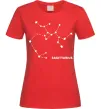 Жіноча футболка Sagittarius stars Червоний фото