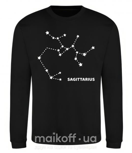 Свитшот Sagittarius stars Черный фото
