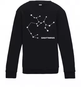 Дитячий світшот Sagittarius stars Чорний фото
