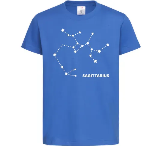 Детская футболка Sagittarius stars Ярко-синий фото