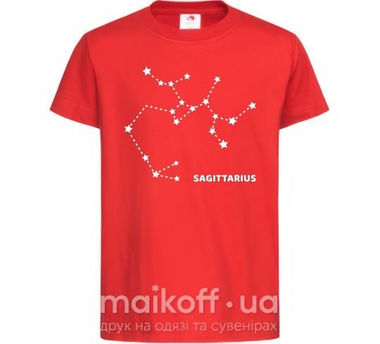 Дитяча футболка Sagittarius stars Червоний фото