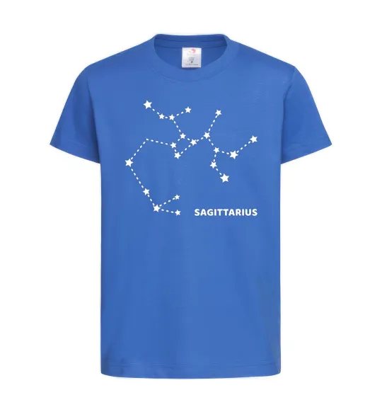 Детская футболка Sagittarius stars Ярко-синий фото