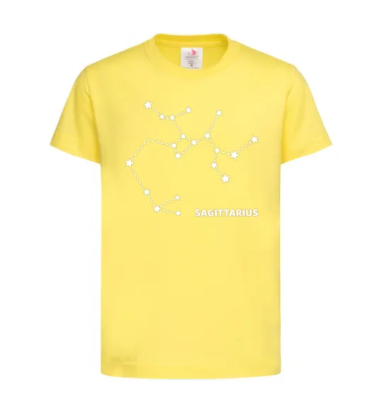Детская футболка Sagittarius stars Лимонный фото