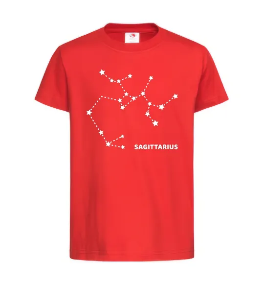 Детская футболка Sagittarius stars Красный фото