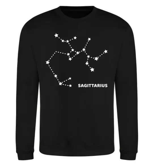 Світшот Sagittarius stars Чорний фото
