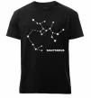 Чоловіча преміум футболка Sagittarius stars Чорний фото