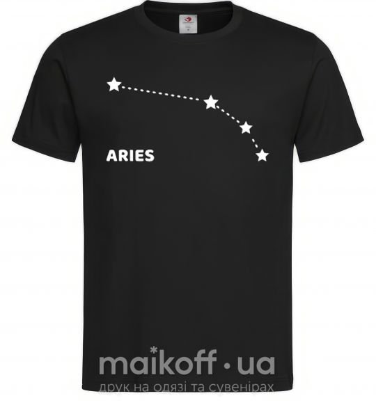 Чоловіча футболка Aries stars Чорний фото