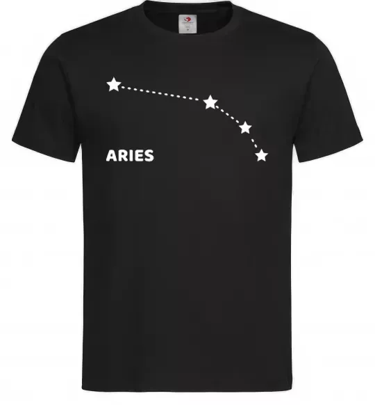 Чоловіча футболка Aries stars Чорний фото