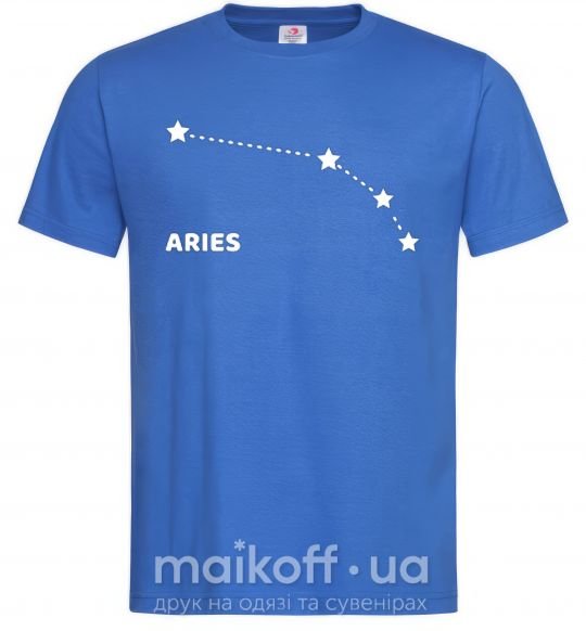 Чоловіча футболка Aries stars Яскраво-синій фото