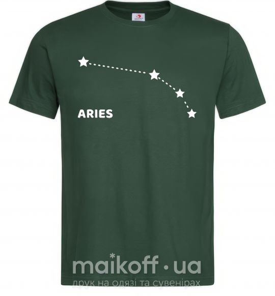 Мужская футболка Aries stars Темно-зеленый фото