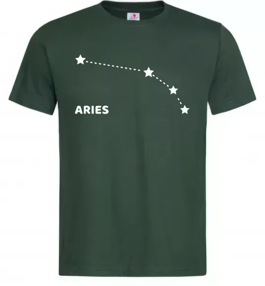 Чоловіча футболка Aries stars Темно-зелений фото