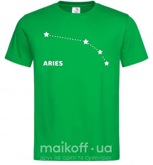 Мужская футболка Aries stars Зеленый фото