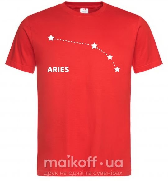 Мужская футболка Aries stars Красный фото