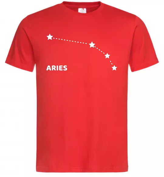 Чоловіча футболка Aries stars Червоний фото