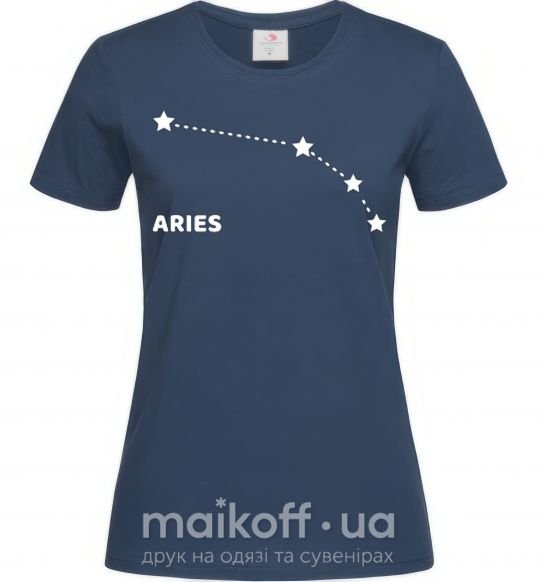 Жіноча футболка Aries stars Темно-синій фото