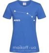 Жіноча футболка Aries stars Яскраво-синій фото