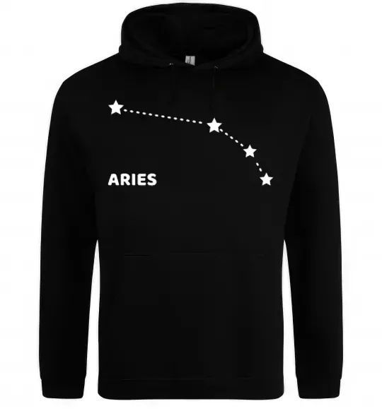 Женская толстовка (худи) Aries stars Черный фото
