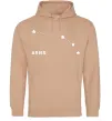 Женская толстовка (худи) Aries stars Песочный Женская толстовка (худи) Aries stars Песочный фото