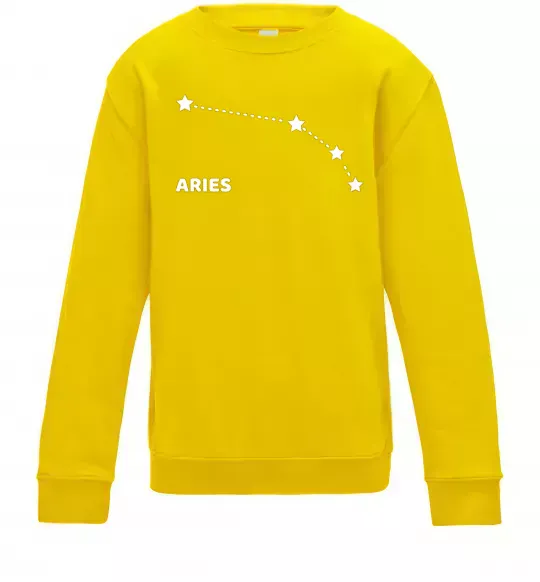 Дитячий світшот Aries stars Сонячно жовтий фото