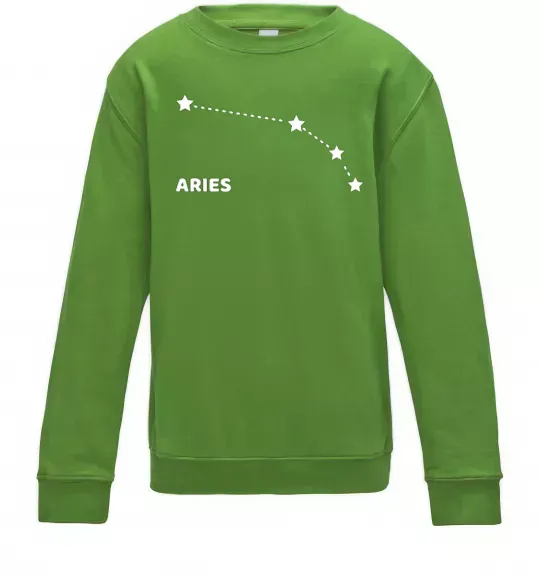 Дитячий світшот Aries stars Лаймовий фото