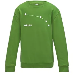 Детский Свитшот Aries stars Лаймовый фото