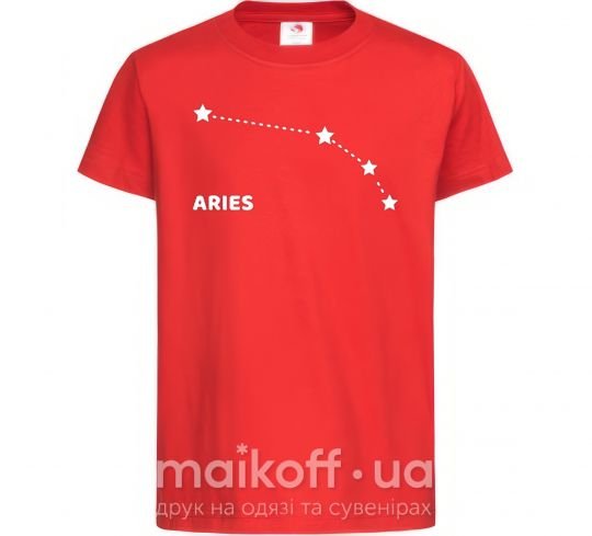 Дитяча футболка Aries stars Червоний фото