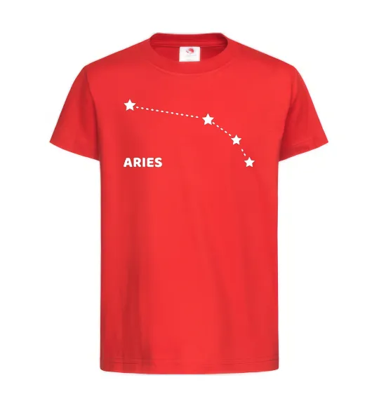 Дитяча футболка Aries stars Червоний фото