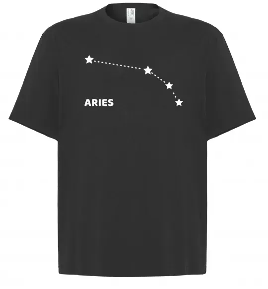 Футболка Оверсайз Aries stars Чорний фото