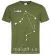 Мужская футболка Libra stars Оливковый фото