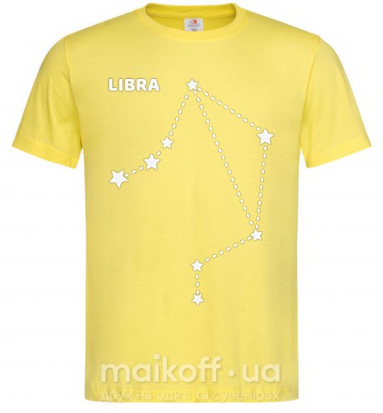 Чоловіча футболка Libra stars Лимонний фото