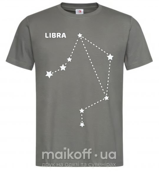 Чоловіча футболка Libra stars Графіт фото