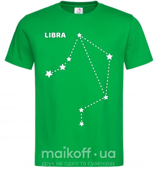 Мужская футболка Libra stars Зеленый фото