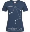 Женская футболка Libra stars Темно-синий фото