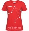 Женская футболка Libra stars Красный фото