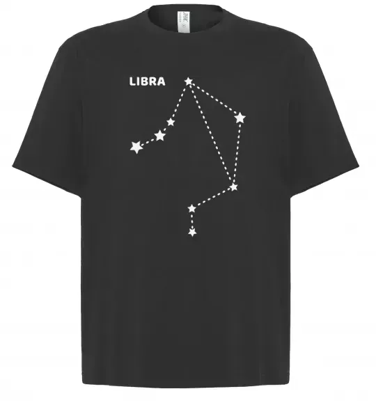 Футболка Оверсайз Libra stars Черный фото