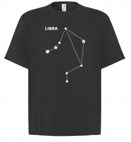 Футболка Оверсайз Фарби терези Черный фото