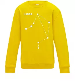 Дитячий світшот Libra stars Сонячно жовтий фото