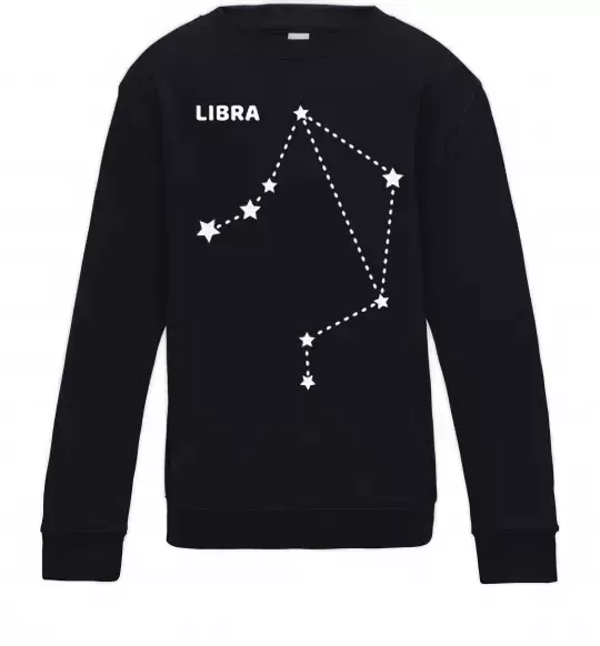 Дитячий світшот Libra stars Чорний фото