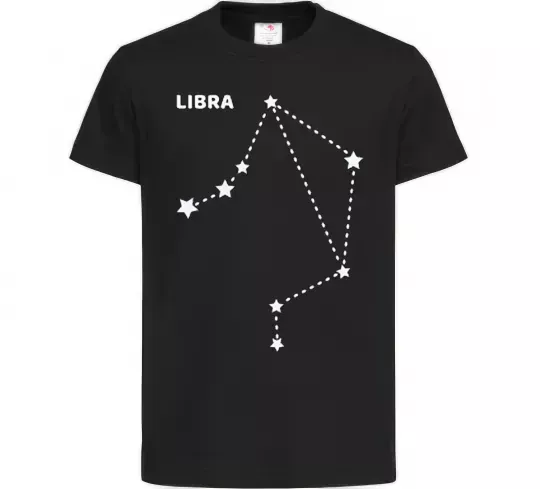 Детская футболка Libra stars Черный фото