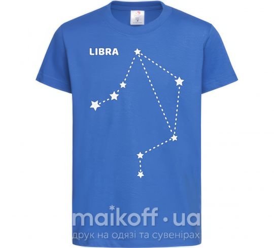 Дитяча футболка Libra stars Яскраво-синій фото