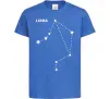 Детская футболка Libra stars Ярко-синий фото
