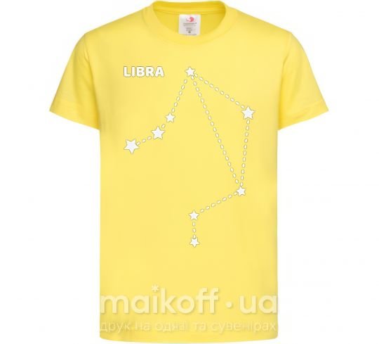 Дитяча футболка Libra stars Лимонний фото