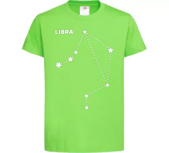 Детская футболка Libra stars Лаймовый фото
