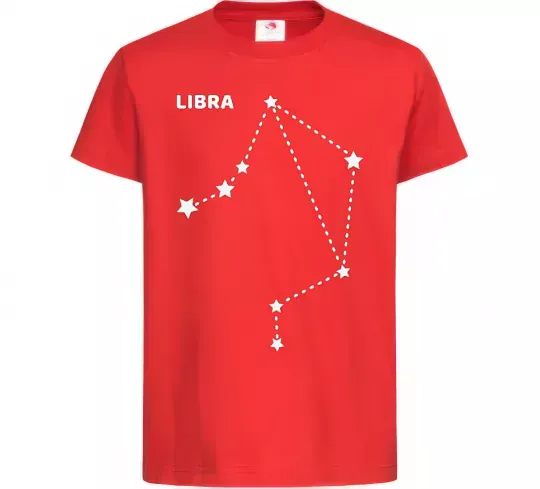 Детская футболка Libra stars Красный фото