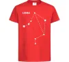 Детская футболка Libra stars Красный фото
