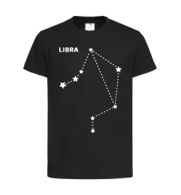 Детская футболка Libra stars Черный фото