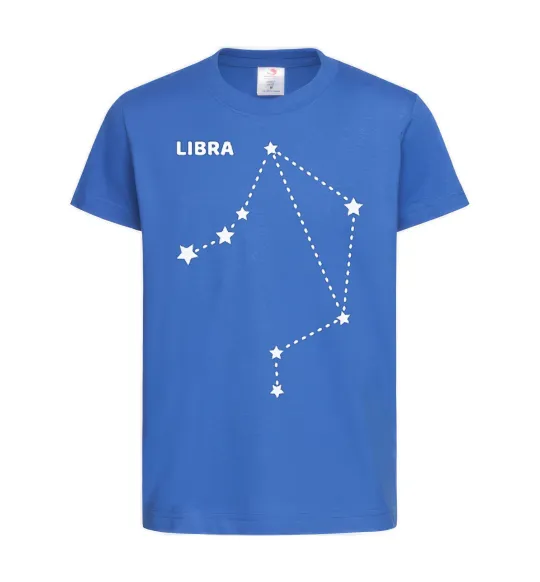 Дитяча футболка Libra stars Яскраво-синій фото