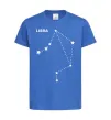 Дитяча футболка Libra stars Яскраво-синій фото
